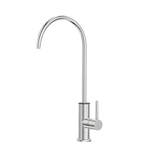 YWJFSA Wasserhahn Küche Edelstahl Einhebel für Umkehrosmose oder Wasserfiltersystem,Silber von YWJFSA