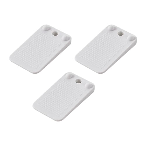 YWJLQH 3 Stück Möbelkeile Als Tischkeile Nivellierkeile Distanzkeile Und Möbelunterleger Stapelbar Und Wasserdicht Aus PVC für Stühle Tische Und Regale Im Ha, Weiß von YWJLQH