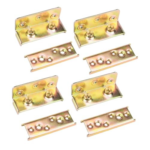 YWJLQH 4 Stück Bettbeschläge Als Stützhalterungen Und Bettrahmenverbinder Verbindungsbeschläge Und Eckverbinder Als Universelles Metallzubehör für Den Allge, 4 Inch 2mm Thick YWJLQH 4 Stück Bettbeschläge Als Stützhalterungen Und Bettrahmenverbinder Verbindungsbeschläge Und Eckverbinder Als Universelles Metallzubehör für Den Allge, 4 Inch 2mm Thick von YWJLQH