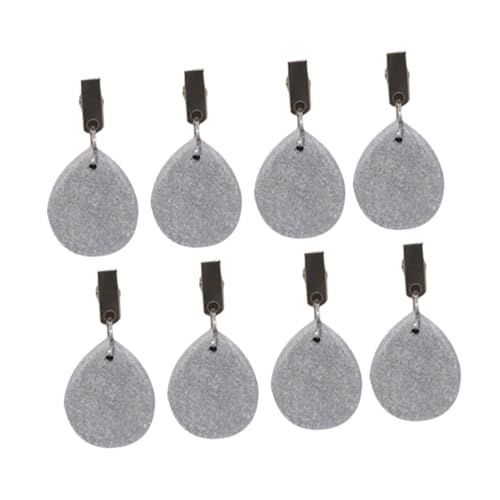 YWJLQH 8 Stück Tischdecke Gewichte für Esstisch Und Garten mit Clips, Grau 4 cm von YWJLQH