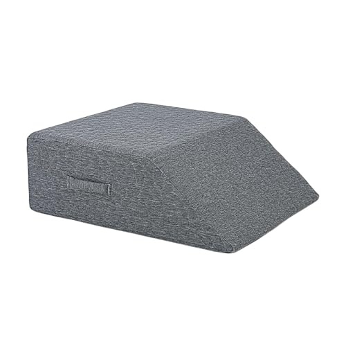 YWJLQH Beinkissen für Die Unterstützung Der Beine, Knöchelstütze für Rückenlage, Kissen Aus Memory Foam, Dunkelgrau von YWJLQH