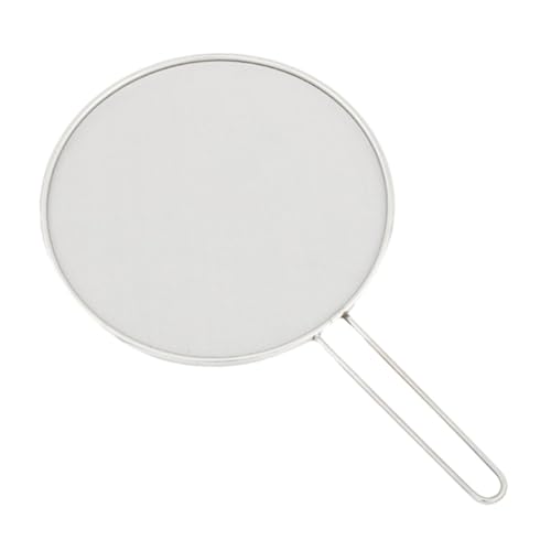 YWJLQH Spritzschutz Aus Rostfreiem Stahl, Ergonomischer Handgriff für Pfannen, 25CM von YWJLQH