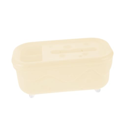 YWJLQH Tisch Organizer für Taschentuchbox mit für Fernbedienungen Und Schreibutensilien, Rechteck Beige von YWJLQH