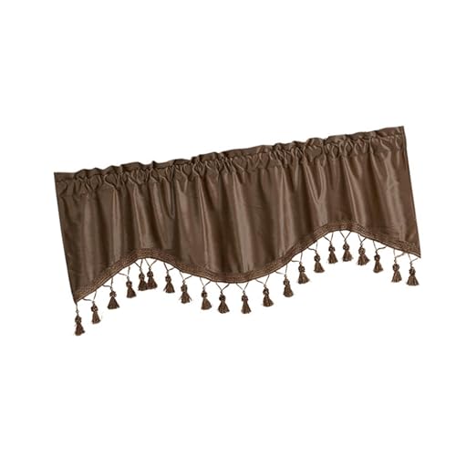 YWJLQH Vorhang mit Stangentasche, Verwendung in Kinderzimmer und Badezimmer, Kaffee YWJLQH Vorhang mit Stangentasche, Verwendung in Kinderzimmer und Badezimmer, Kaffee von YWJLQH
