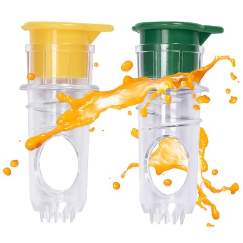 Zitronenpresse, 2 Stück Zitronenpresse Handpresse, Zitronensaft Ausgießer Entsafter für Orangen Zitronen und andere Zitrusfrüchte Zitronenpresse, 2 Stück Zitronenpresse Handpresse, Zitronensaft Ausgießer Entsafter für Orangen Zitronen und andere Zitrusfrüchte von YWKJDDM
