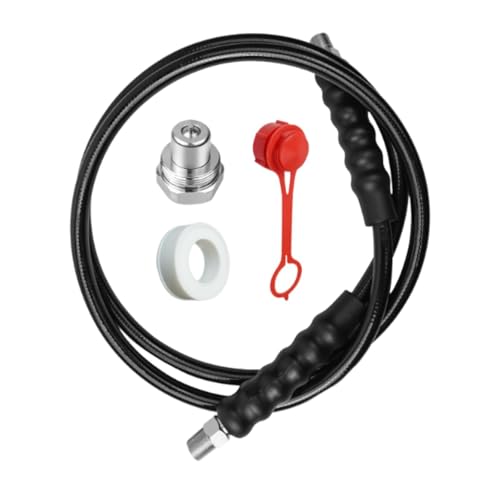 YWMJZEU 1,8 m Hochdruck-Hydraulikschlauch-Zubehör, robuster Ersatz-Hydraulikschlauch, 3/8 Zoll NPT-Gewinde von YWMJZEU