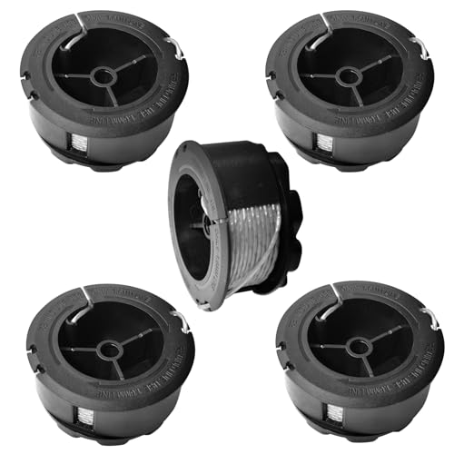 YWNYT 5 Stück Bosch F016800570 Ersatz-Trimmerspule, 1,6 mm x 6 m Rasentrimmerspule, Trimmerspule für Bosch Universal GrassCut 18 18-26 18-260 Rasentrimmer von YWNYT
