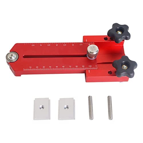 Extended Thin Rip Jig, Tischsäge Jig Guide Thin Rip Tischsäge Jig Guide Tool Fräser Holz-Brett-feste gleitende Rollen-Workbench T-Bahn für Wiederholung schmaler Streifen schneidet von YWNYT