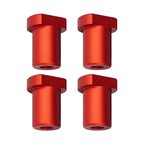 Hundebank, Aluminiumlegierung, Hunde-Klemme für T-Track, Holzbearbeitung, Tisch, Werkbank, Positionierung, Hobelstopfen, passend für 19 mm/20 mm Hundeloch (rot, 19 mm) von YWNYT