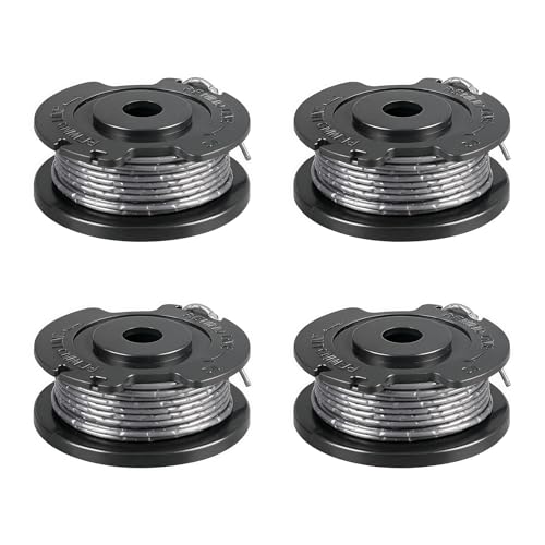 YWNYT Rasentrimmerspule Ersatz für Bosch ART 23 SL 26 SL, EasyGrassCut 18, 23, 26, 18-230, 18-260, 4,9 m x 1,65 mm F016800569/F016800385 Rasentrimmer-Spulen (4 Spulen) von YWNYT