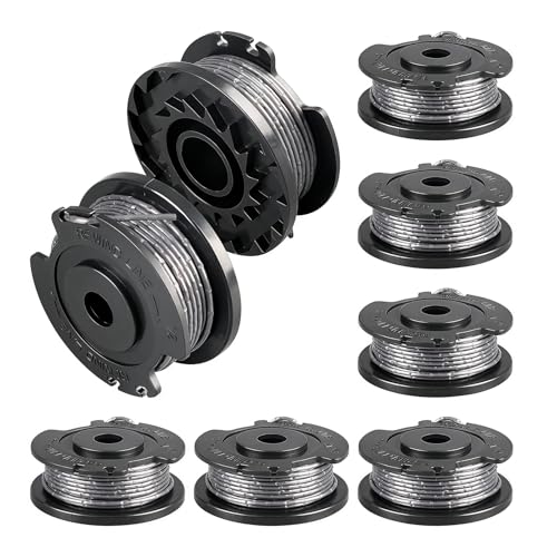 YWNYT Rasentrimmerspule Ersatz für Bosch ART 23 SL 26 SL, EasyGrassCut 18, 23, 26, 18-230, 18-260, 4,9 m x 1,65 mm F016800569/F016800385 Rasentrimmer-Spulen (8 Spulen) von YWNYT