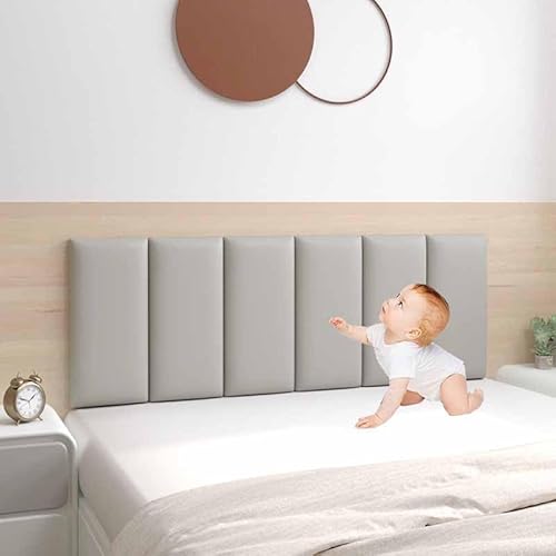 Wandpaneele Gepolstert Wandkissen Selbstklebend 3d Selbstklebend Wandaufkleber Paneele Wand,Wandkissen Bett Selbstklebend Leder Polsterpaneel Wandkissen Abnehmbar Schutzplatte(11,Width120*Height60) von YWQJL