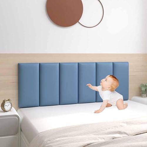 Wandpaneele Gepolstert Wandkissen Selbstklebend 3d Selbstklebend Wandaufkleber Paneele Wand,Wandkissen Bett Selbstklebend Leder Polsterpaneel Wandkissen Abnehmbar Schutzplatte(15,Width200*Height40) von YWQJL