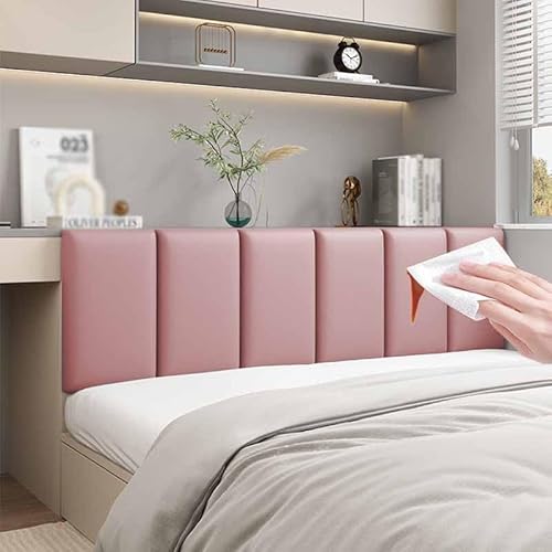 Wandpaneele Gepolstert Wandkissen Selbstklebend 3d Selbstklebend Wandaufkleber Paneele Wand,Wandkissen Bett Selbstklebend Leder Polsterpaneel Wandkissen Abnehmbar Schutzplatte(3,Width120*Height60) von YWQJL