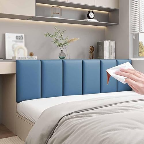 Wandpaneele Gepolstert Wandkissen Selbstklebend 3d Selbstklebend Wandaufkleber Paneele Wand,Wandkissen Bett Selbstklebend Leder Polsterpaneel Wandkissen Abnehmbar Schutzplatte(5,Width120*Height50) von YWQJL