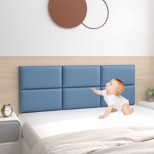 Wandpaneele Gepolstert Wandkissen Selbstklebend 3d Selbstklebend Wandaufkleber Paneele Wand,Wandkissen Bett Selbstklebend Leder Polsterpaneel Wandkissen Abnehmbar Schutzplatte(5,Width120*Height60) von YWQJL