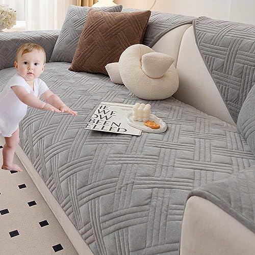YWQJL Ecksofa Bezug Sofaschoner rutschfest Sofabezug Ecksofa L Form Couchbezug Sofa Schonbezug Sofaschoner 1 2 3 4 Sitzer,F-90x180cm von YWQJL