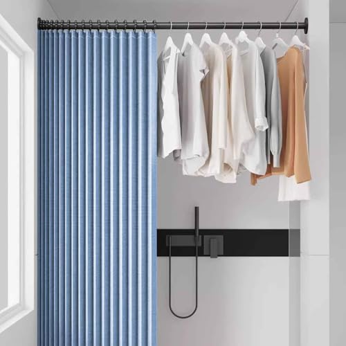 YWQJL Falttürvorhang,Mit Teleskopstange,Magnetischer Türvorhang mit Verdunkelung, Faltbarer Raumteiler für Bad/Schlafzimmer/Wohnzimmer, Akkordeon-Design(01,W 120*H 180cm) von YWQJL