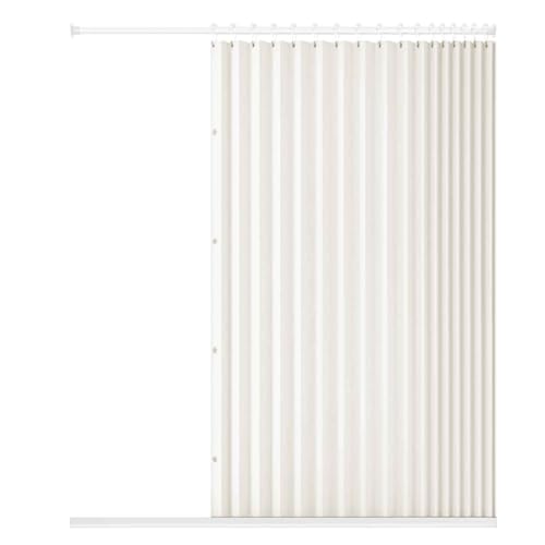 YWQJL Falttürvorhang,Mit Teleskopstange,Magnetischer Türvorhang mit Verdunkelung, Faltbarer Raumteiler für Bad/Schlafzimmer/Wohnzimmer, Akkordeon-Design(01,W 150*H 180cm) von YWQJL