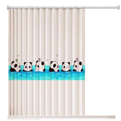 YWQJL Falttürvorhang,Mit Teleskopstange,Magnetischer Türvorhang mit Verdunkelung, Faltbarer Raumteiler für Bad/Schlafzimmer/Wohnzimmer, Akkordeon-Design(01,W260*H200cm) von YWQJL