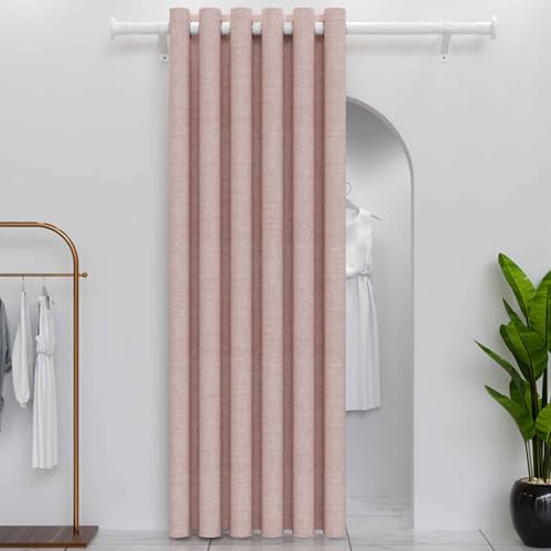 YWQJL Falttürvorhang,Mit Teleskopstange,Magnetischer Türvorhang mit Verdunkelung, Faltbarer Raumteiler für Bad/Schlafzimmer/Wohnzimmer, Akkordeon-Design(01,W300*H240cm) von YWQJL