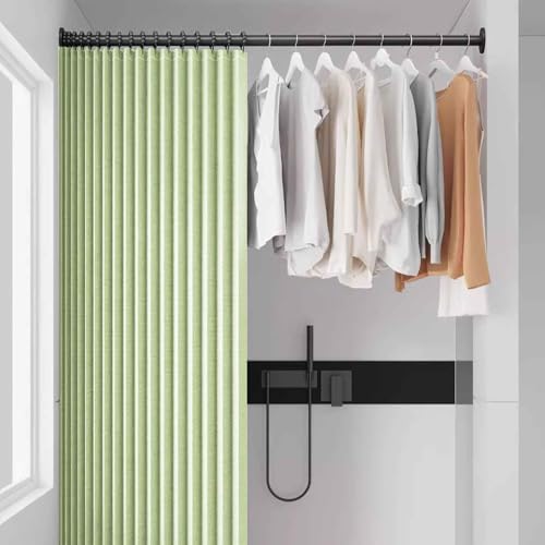 YWQJL Falttürvorhang,Mit Teleskopstange,Magnetischer Türvorhang mit Verdunkelung, Faltbarer Raumteiler für Bad/Schlafzimmer/Wohnzimmer, Akkordeon-Design(02,W 260*H 200cm) von YWQJL