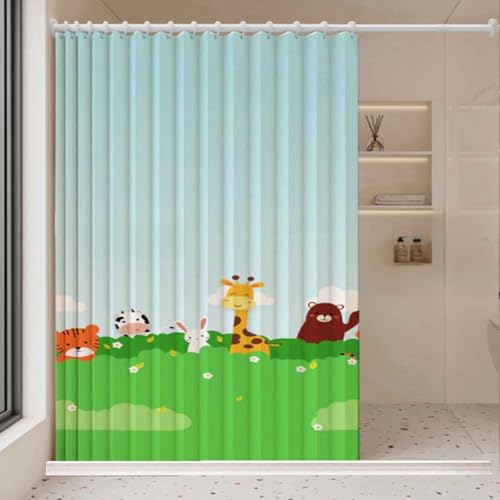 YWQJL Falttürvorhang,Mit Teleskopstange,Magnetischer Türvorhang mit Verdunkelung, Faltbarer Raumteiler für Bad/Schlafzimmer/Wohnzimmer, Akkordeon-Design(02,W120*H180cm) von YWQJL