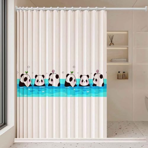 YWQJL Falttürvorhang,Mit Teleskopstange,Magnetischer Türvorhang mit Verdunkelung, Faltbarer Raumteiler für Bad/Schlafzimmer/Wohnzimmer, Akkordeon-Design(03,W200*H190cm) von YWQJL