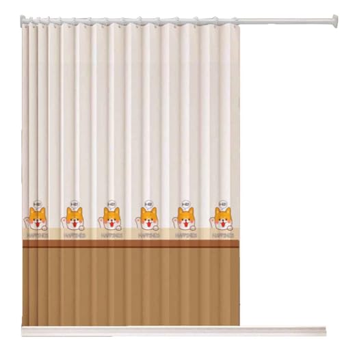 YWQJL Falttürvorhang,Mit Teleskopstange,Magnetischer Türvorhang mit Verdunkelung, Faltbarer Raumteiler für Bad/Schlafzimmer/Wohnzimmer, Akkordeon-Design(03,W220*H190cm) von YWQJL