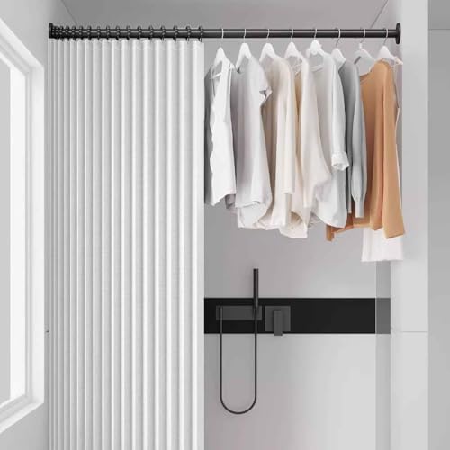 YWQJL Falttürvorhang,Mit Teleskopstange,Magnetischer Türvorhang mit Verdunkelung, Faltbarer Raumteiler für Bad/Schlafzimmer/Wohnzimmer, Akkordeon-Design(04,W 220*H 180cm) von YWQJL