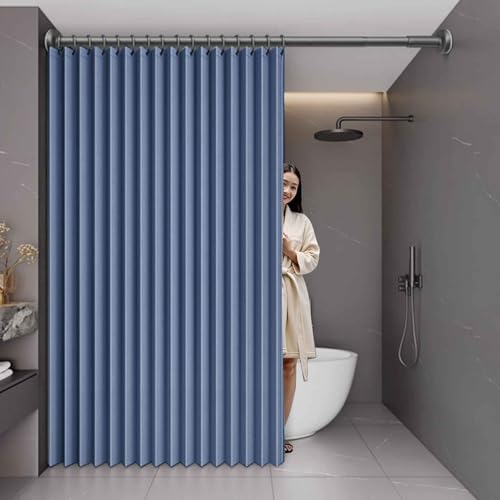 YWQJL Falttürvorhang,Mit Teleskopstange,Magnetischer Türvorhang mit Verdunkelung, Faltbarer Raumteiler für Bad/Schlafzimmer/Wohnzimmer, Akkordeon-Design(04,W 300*H 180cm) von YWQJL