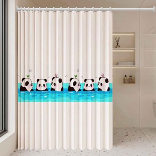 YWQJL Falttürvorhang,Mit Teleskopstange,Magnetischer Türvorhang mit Verdunkelung, Faltbarer Raumteiler für Bad/Schlafzimmer/Wohnzimmer, Akkordeon-Design(04,W120*H200cm) von YWQJL