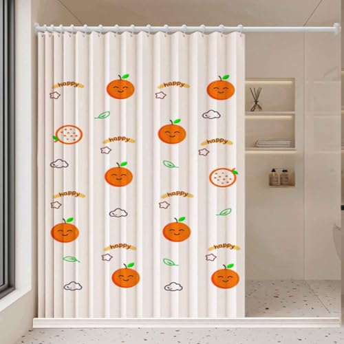 YWQJL Falttürvorhang,Mit Teleskopstange,Magnetischer Türvorhang mit Verdunkelung, Faltbarer Raumteiler für Bad/Schlafzimmer/Wohnzimmer, Akkordeon-Design(06,W260*H180cm) von YWQJL
