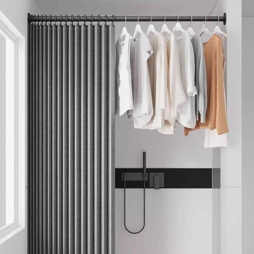 YWQJL Falttürvorhang,Mit Teleskopstange,Magnetischer Türvorhang mit Verdunkelung, Faltbarer Raumteiler für Bad/Schlafzimmer/Wohnzimmer, Akkordeon-Design(07,W 200*H 180cm) von YWQJL