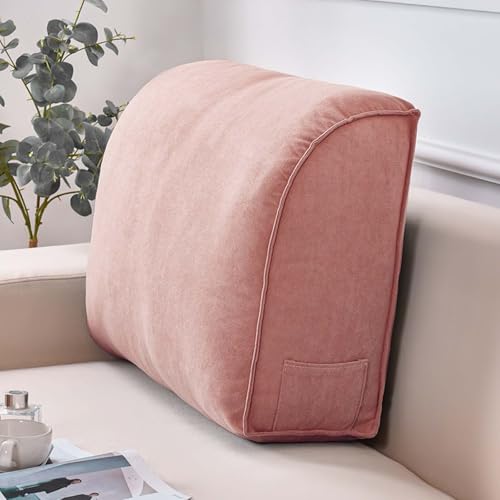 YWQJL Lendenwirbelkissen Sofa Rückenkissen Lesekissen Für Bett Ergonomische Stuhlauflage Rückenstützkissen Entfernbar Waschbar Bett Kopfteil Kissen Rückenlehne(#4,60x20x35cm) von YWQJL
