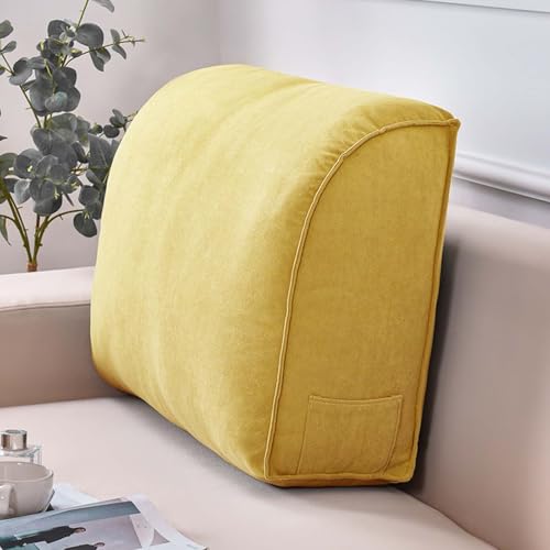 YWQJL Lendenwirbelkissen Sofa Rückenkissen Lesekissen Für Bett Ergonomische Stuhlauflage Rückenstützkissen Entfernbar Waschbar Bett Kopfteil Kissen Rückenlehne(#6,70x20x35cm) von YWQJL
