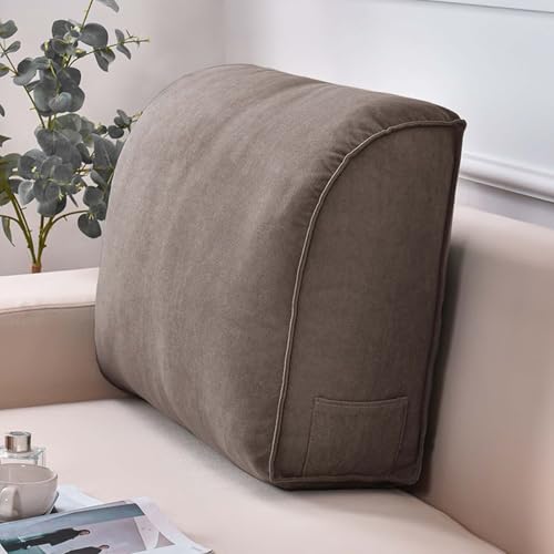 YWQJL Lendenwirbelkissen Sofa Rückenkissen Lesekissen Für Bett Ergonomische Stuhlauflage Rückenstützkissen Entfernbar Waschbar Bett Kopfteil Kissen Rückenlehne(#8,60x20x35cm) von YWQJL