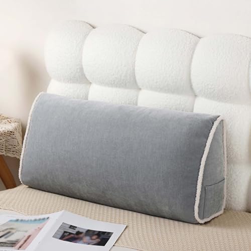 YWQJL Lendenwirbelkissen Sofa Stützkissen Rücken Keilkissen Bett Kopfteil Lesekissen Für Bett Rückenkissen Entfernbar Waschbar Sofakissen Rückenlehne(#2,60x20x35cm) von YWQJL