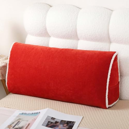 YWQJL Lendenwirbelkissen Sofa Stützkissen Rücken Keilkissen Bett Kopfteil Lesekissen Für Bett Rückenkissen Entfernbar Waschbar Sofakissen Rückenlehne(#5,80x20x35cm) von YWQJL