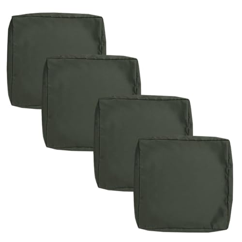 YWQJL Outdoor Sitzkissen Wetterfest Sitzkissen Bezug Outdoor Bezüge Für Loungemöbel Sofa Sitzkissenbezug Wasserdichter Sofabezug 4 Stück Bezüge Für Gartenpolster(#22,50x50x5cm/4pc) von YWQJL