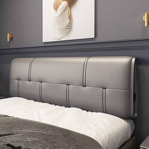 YWQJL Rückenkissen Bett Lesen Kopfkissen, Lendenkissen Bezug Waschbar Kopfteil Rückenlehne Lesekissen Für Bett Und Sofa Lendenwirbelkissen Wandpolster(10,Paste200*60 * 10cm) von YWQJL