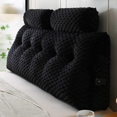 YWQJL Rückenkissen Für Bett Stützkissen Rücken Lesekissen Für Bett Rückenstützkissen Rückenlehne Keilkissen Bett Sofa Cushionbett Kopfteil Polster Grosse Kissen(#3,180x50x20cm) von YWQJL