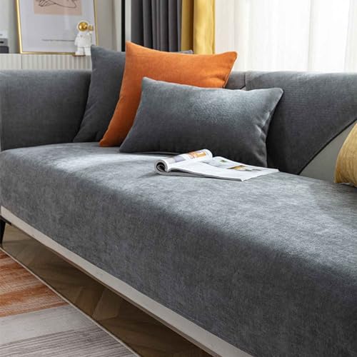 YWQJL Samt Sofabezug Sofaschoner rutschfest 1 2 3 4 Sitzer,l Form Sofaüberwurf,Sofa Überzug Ecksofa Pets Dog Couch Überzug Couch Überzug Sofa Überwurf(#37,90x120cm) von YWQJL