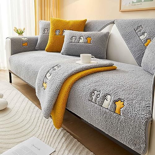 YWQJL Samt Sofabezug Sofaschoner rutschfest 1 2 3 4 Sitzer,l Form Sofaüberwurf,Sofa Überzug Ecksofa Pets Dog Couch Überzug Couch Überzug Sofa Überwurf (#22, 90x160cm) von YWQJL