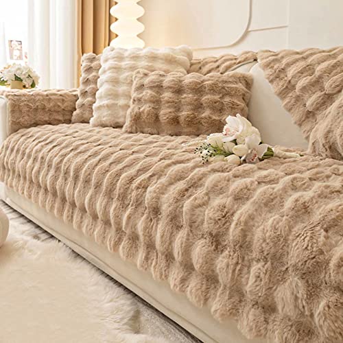 YWQJL Samt Sofaschoner 1 2 3 4 sitzer Sofabezug Kaninchen Plüsch Couch/Sofa Bezüge,Universelle rutschfeste Couch Bezug L-Form Sofaschoner Katze,Waschbar Sofaschutz,brown-110x210cm YWQJL Samt Sofaschoner 1 2 3 4 sitzer Sofabezug Kaninchen Plüsch Couch/Sofa Bezüge,Universelle rutschfeste Couch Bezug L-Form Sofaschoner Katze,Waschbar Sofaschutz,brown-110x210cm von YWQJL