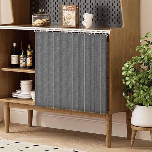 YWQJL Schrank Vorhänge Abdunkelnde Vorhänge Staubdichter Vorhang Für Regale Schrankvorhang Zum Schieben Vorhang Küchenschrank Schrank Vorhang Vorhänge Für Schienen(#2,W230xH100cm) von YWQJL