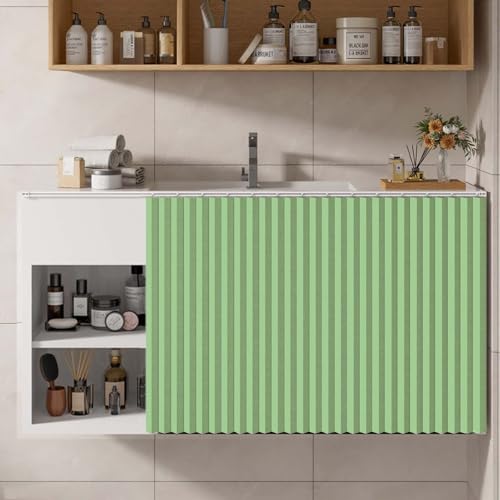 YWQJL Schrank Vorhänge Regal Vorhang Mit Schiene Verdunkelungsvorhang Vorhang Küchenschrank Badezimmer Gardine Schrankvorhang Zum Schieben Türvorhang(#3,W80xH50cm) von YWQJL