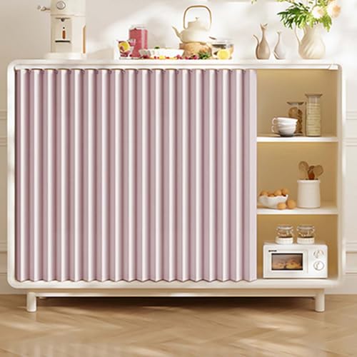 YWQJL Schrank Vorhänge Staubdichter Vorhang Für Regale Mit Gleitschienen Vorhang Küchenschrank Schrankvorhang Zum Schieben Schrank Vorhang Verdunklungsvorhänge(#4,W45xH70cm) von YWQJL