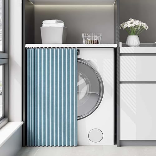 YWQJL Schrank Vorhang Selbstklebend Vorhang Für Schiene Verdunklungsvorhänge Vorhang Küchenschrank Vorhang Für Offenes Regal Schrankvorhang Zum Schieben(#3,W90xH130cm) von YWQJL