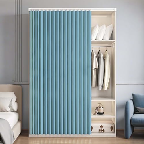 YWQJL Schrank Vorhang Staubdichter Vorhang Für Schrank Türvorhang Schrankvorhang Schränke Sichtschutzvorhang Mit Gleitschienen Schrankvorhänge Regal Vorhang(#7,W300xH200cm) von YWQJL